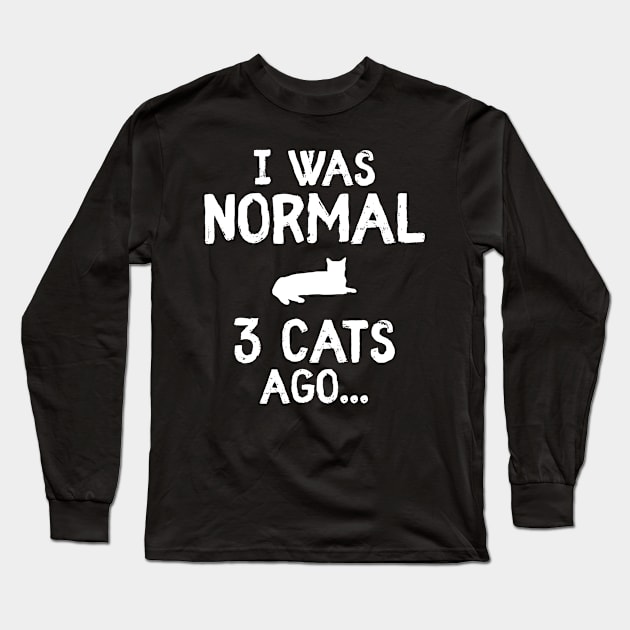 Cat gift crazy cat lover Long Sleeve T-Shirt by ShirtyLife